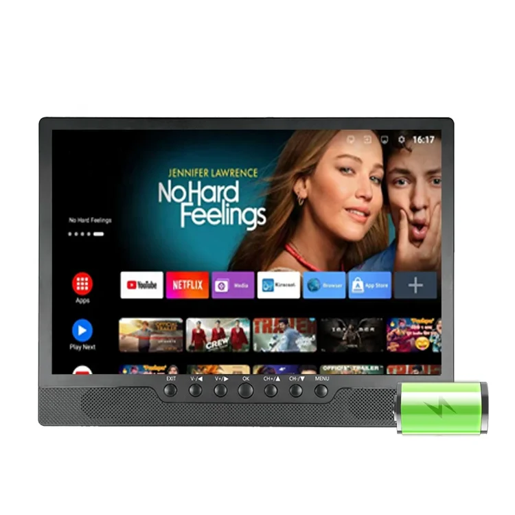 Portable Smart TV 20 Inch FHD HD Android LED TV with Battery 12V DC for Car Truck Outdoor Travel Camping TV Pro 4