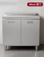 แหล่งที่มาโรงงานห้องครัวตู้ครัวสแตนเลสแบบบูรณาการ 304 เคาน์เตอร์รวมในครัวเรือนตู้สําเร็จรูปเช่าเตา 6