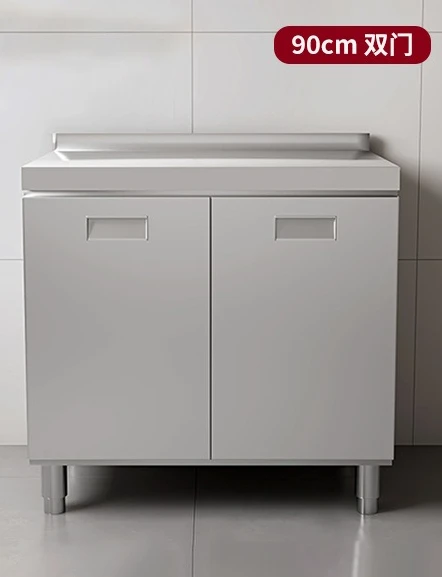 แหล่งที่มาโรงงานห้องครัวตู้ครัวสแตนเลสแบบบูรณาการ 304 เคาน์เตอร์รวมในครัวเรือนตู้สําเร็จรูปเช่าเตา 6