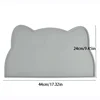 Pet silicone food mat waterproof, anti-slip, dirty, washable and easy to clean, universal tableware mat for cats and dogs. 6