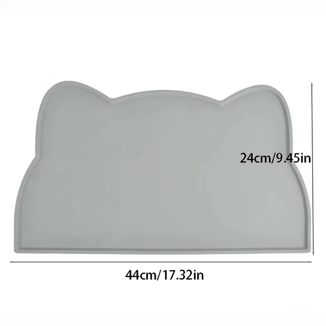 Pet silicone food mat waterproof, anti-slip, dirty, washable and easy to clean, universal tableware mat for cats and dogs. 6