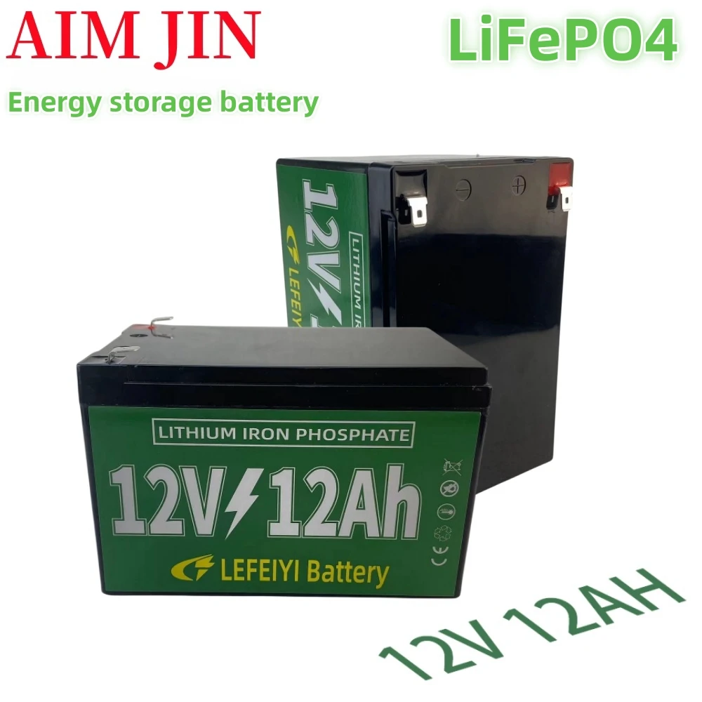 

Аккумуляторная батарея Lifepo4 12 В, 12 Ач, перезаряжаемая литиевая батарея со встроенным BMS для наружного источника питания, рыбопоискового устройства