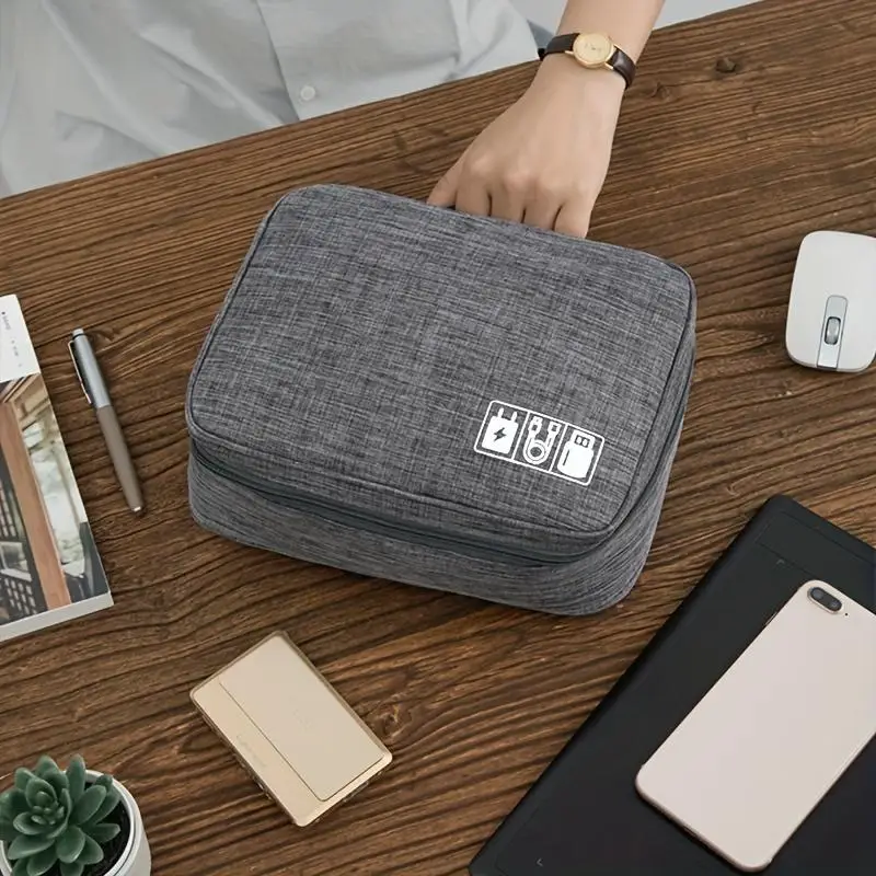 Compact Waterproof Travel Organizer for Electronics and Accessories