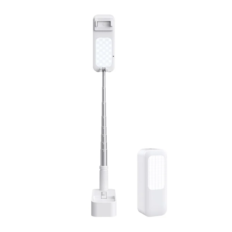 

New wireless live cell phone bracket fill light all-in-one multifunctional net red live retractable overhead shooting bracket