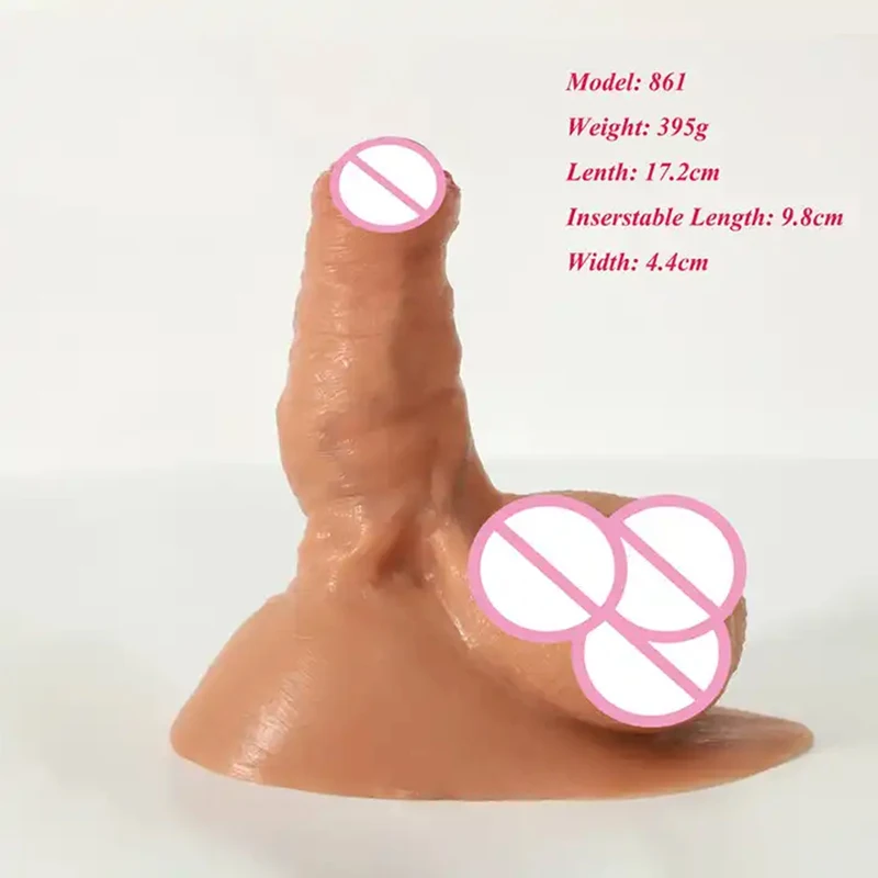 GF Ftm Packers 2 in 1 Ultra Soft Silicone Hollow Penis Sleeve with Big Scrotum Prosthetic Stroker