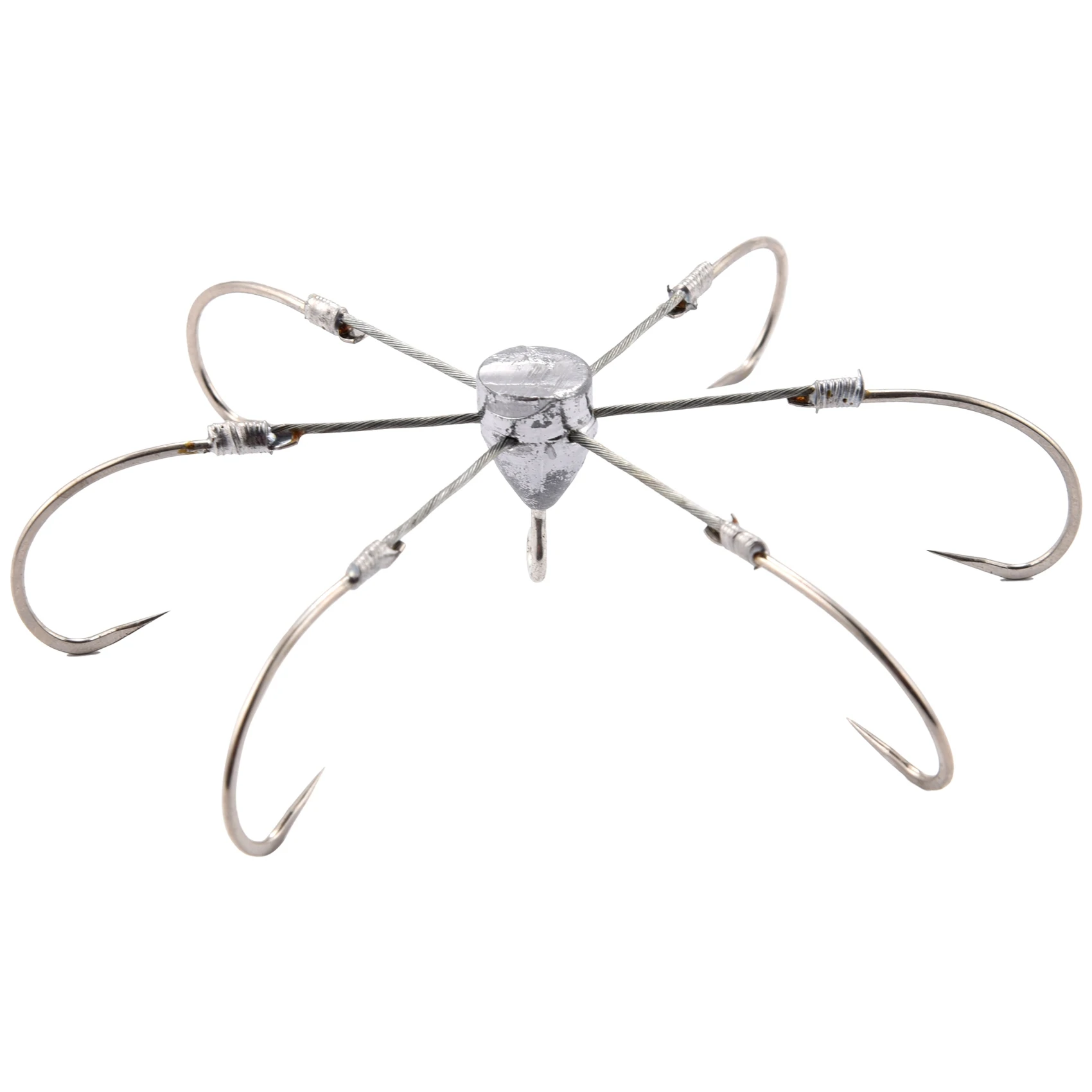 

Anchor Hook 6 Claws Lead/Copper Crab Hook Steel Explosion Hook Lead Head Jig Fishing Hook Squid Fishhooks Tackle Accessories