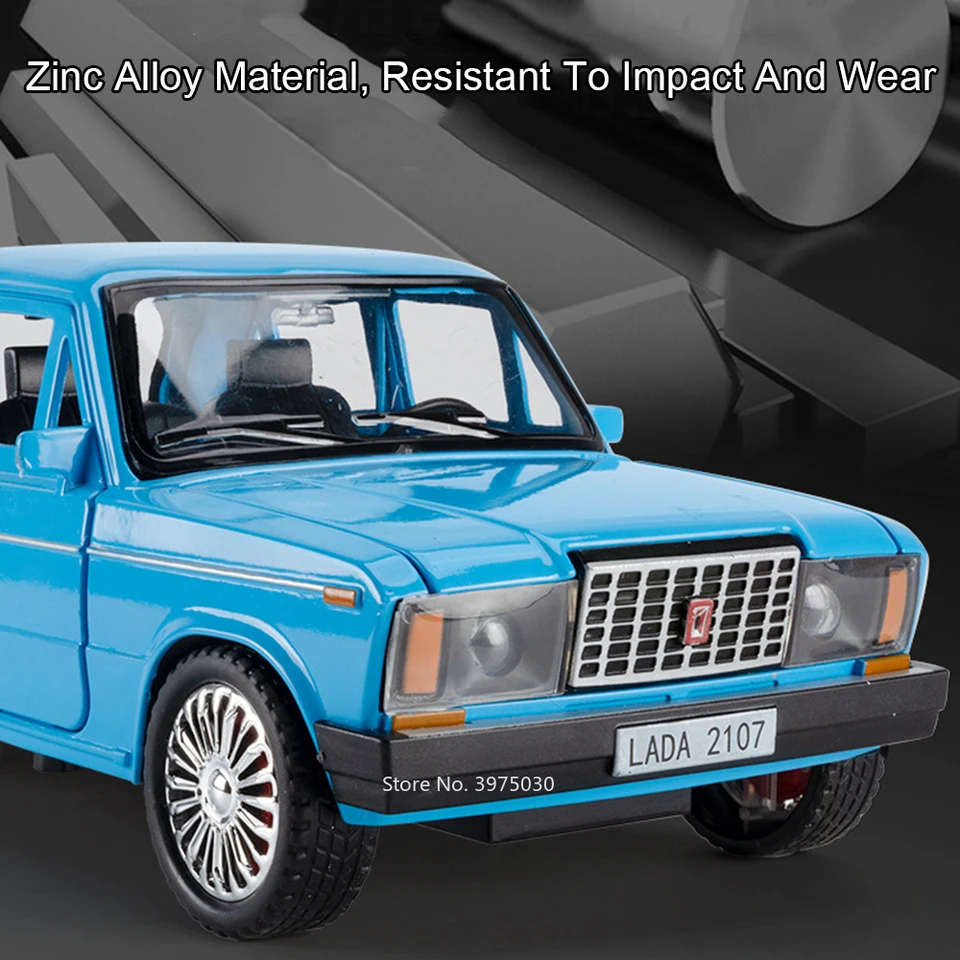 1:18 Russian LADA 2107 Model Car Alloy Diecast Toy 6 Doors Opened 1:18 Russian LADA 2107 Model Car Alloy Diecast Toy 6 Doors Opened