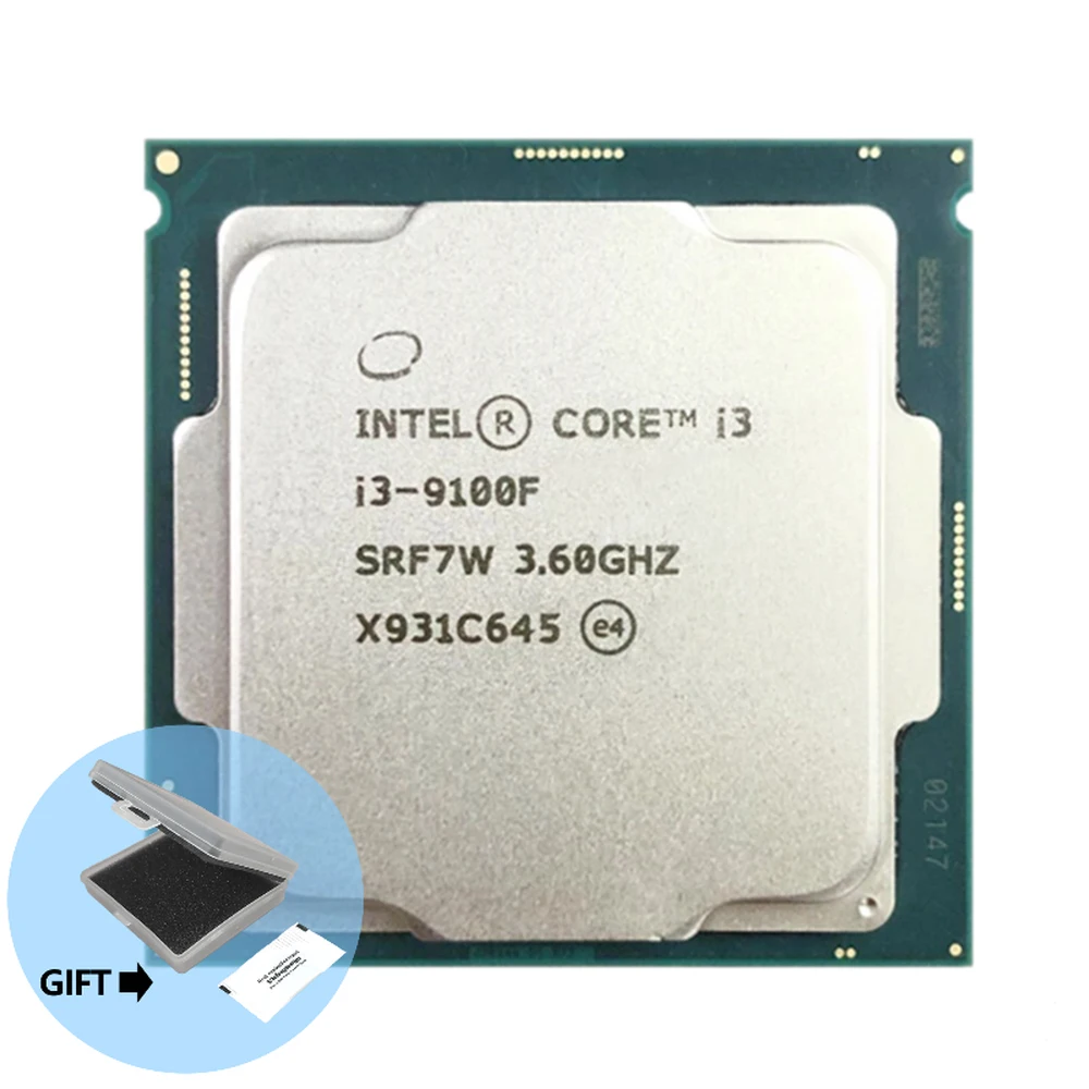 Intel Core i3 9100F i3 9100F 3.6 GHz SRF7W /SRF6N Quad Core Quad Thread ...