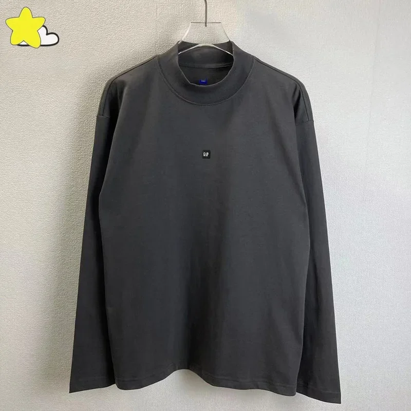 

Men Women Loose Vintage Kanye West Top Simple Classic Small Logo Print Dove Long Sleeve T Shirt Fashion Casual Tee