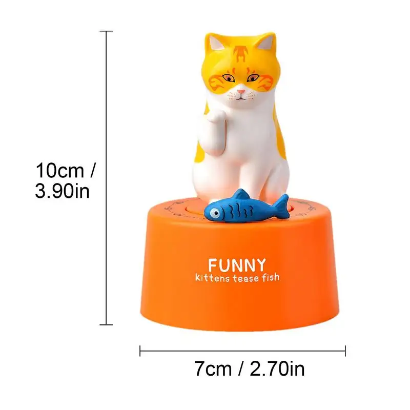 Timer Creative Cute Cat Mechanical Timer Kitchen Cooking Child Study Home Timer Management Countdown Timers For Teaching 6