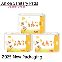 90Pcs/3Pack Anion Sanitary Pads Kill Bacteria Panty Liner Anti Inflammation Remove Yeast Infection Menstrual Pad Anion Sanitary 1