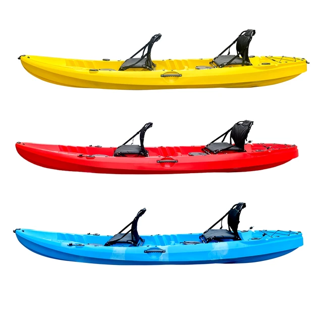 Outdoors Tandem Pedal Sea Kayak 2 Person Tandem No Inflatable Fishing Kayak  - AliExpress