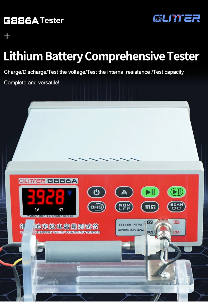 G886A Lithium Battery Tester Single Ternary Iron Lithium Screening Voltage Inter