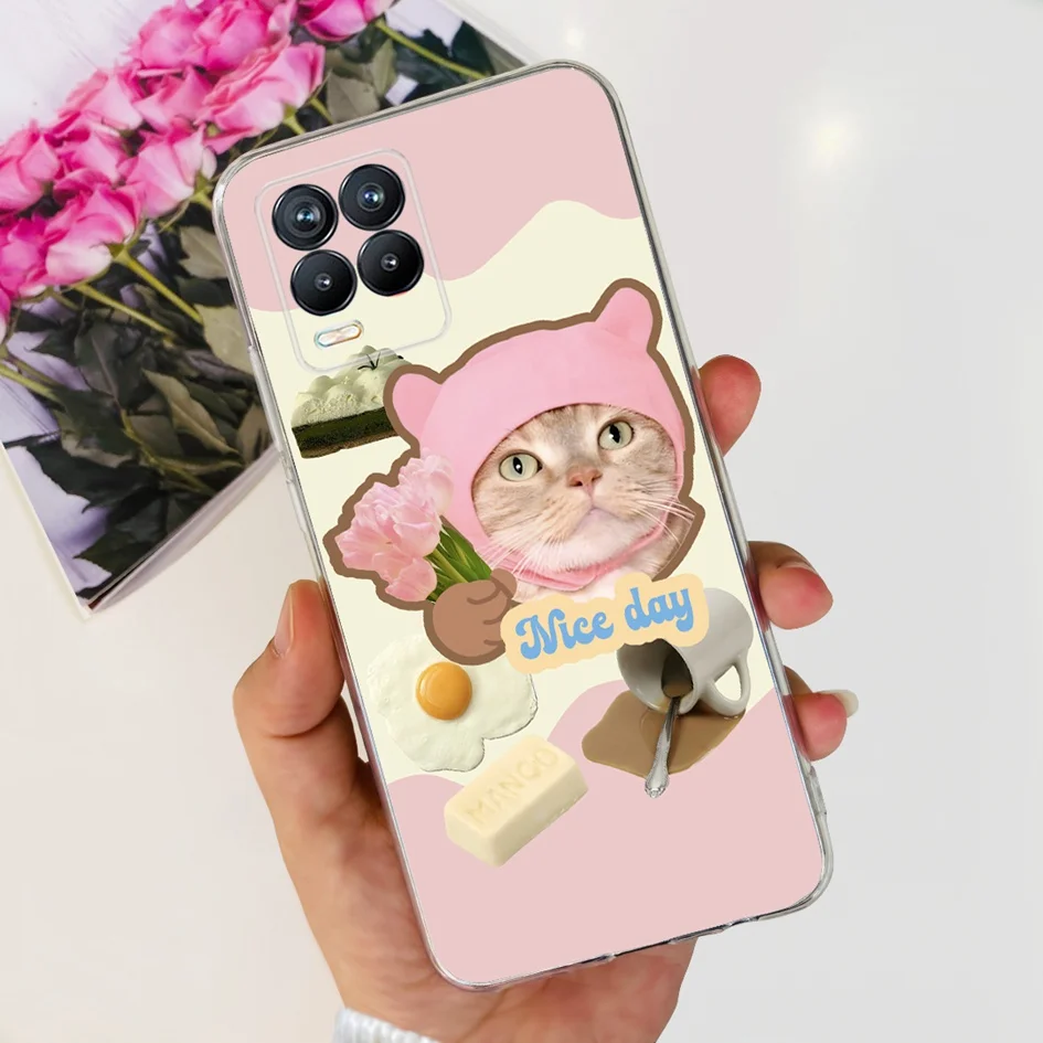 Fashion Flower Love Heart Soft Silicone Clear Phone Case Cover