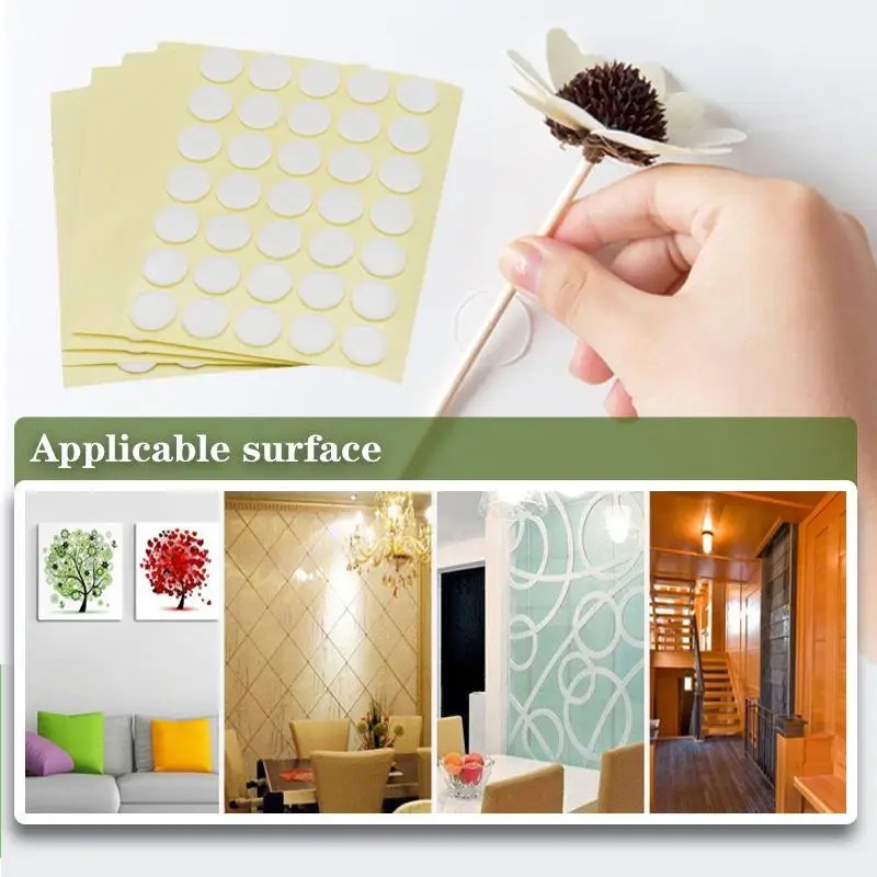 70Pcs Multi-Use Round Sticker Silicone Double-Sided Sticky Dots Self  Adhesive Dots Stickers for DIY Craft 20mm - AliExpress