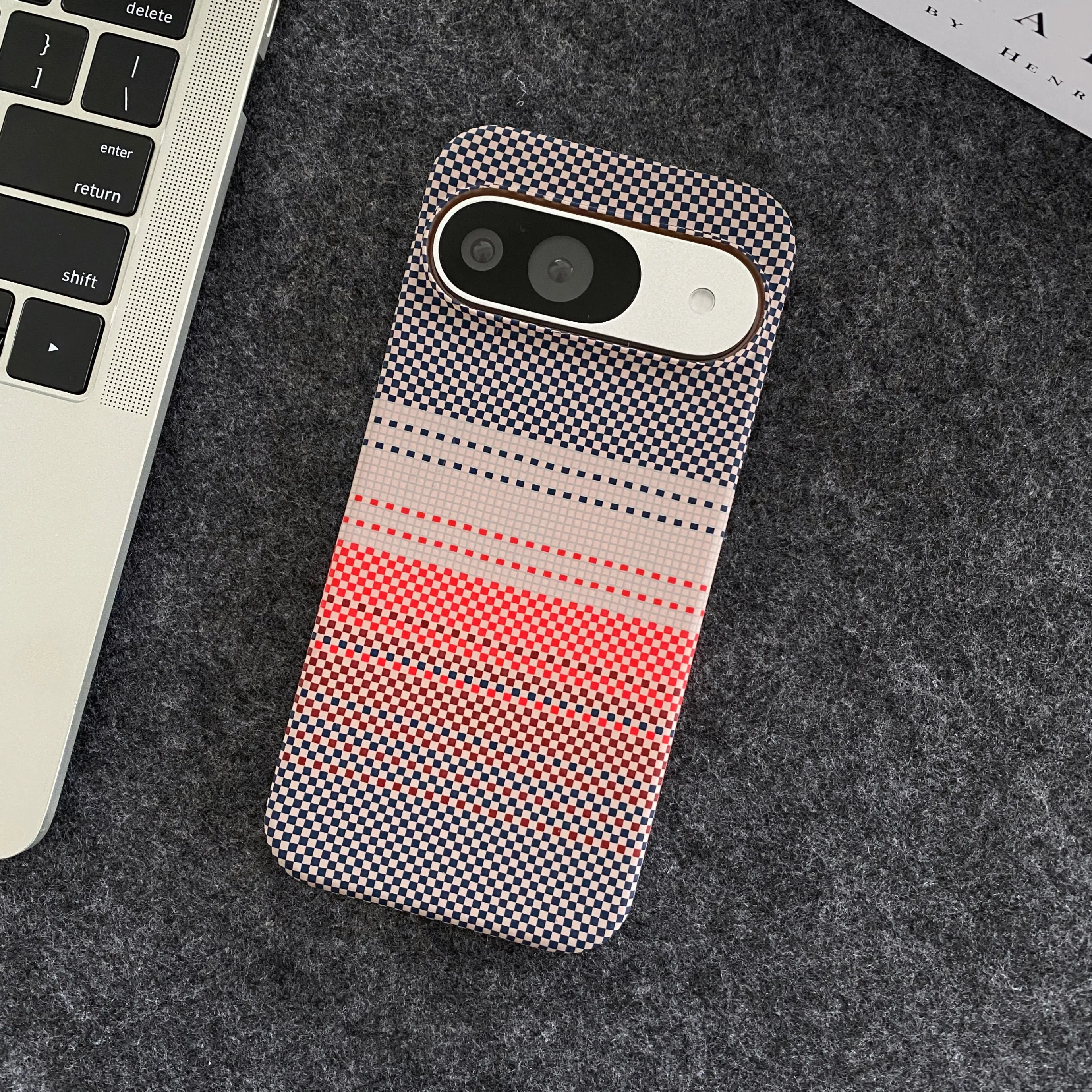Enhanced Carbon Fibre Magnetic Phone Case - Ultra Thin Matte Shockproof Hard Cover