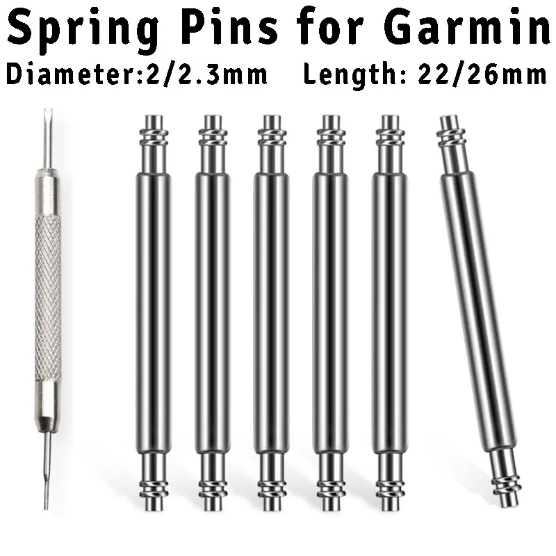 2 Barre A Molla Eichmüller Per Cinturini Orologi, Diametro 1.3 Mm, Lunghezza 12-22 Mm