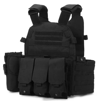 600D Tactical Hunting Vest Plate Tactical Body Armor Nylon Chest Vest Molle Waistcoat Airsoft Carrier Men Women Combat Equipment 3