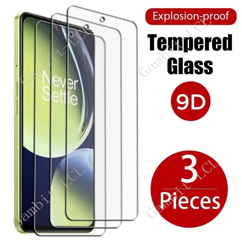 

3PCS For OnePlus Nord CE 3 Lite 5G Tempered Glass Protective On NordCE3Lite CE3Lite CE3 3Lite 6.72" Screen Protector Cover Film