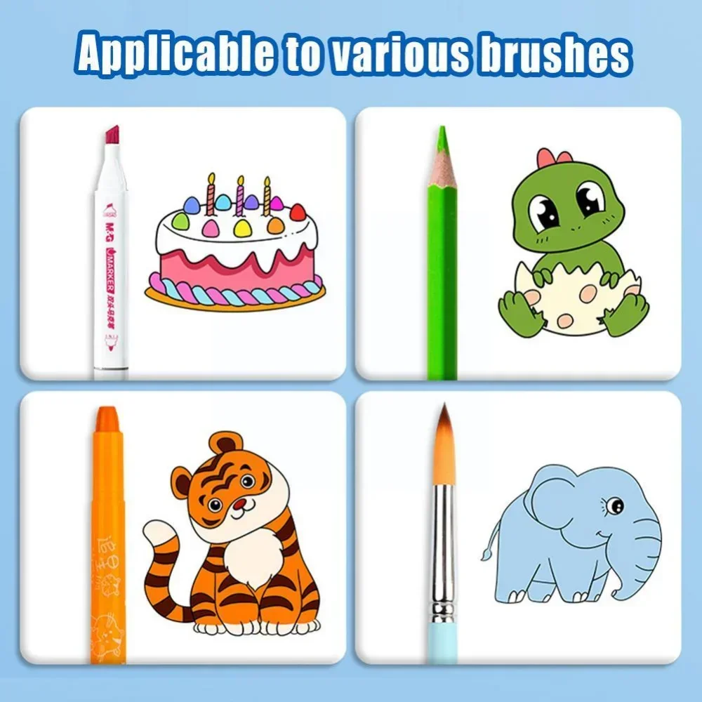 Children Drawing Roll Sticky Graffiti Scroll DIY Painting Color Filling Paper Coloring Papers for Kids Educational Toys Gifts drawing paper roll drawing paper drawing toy educational toys educational drawing toy