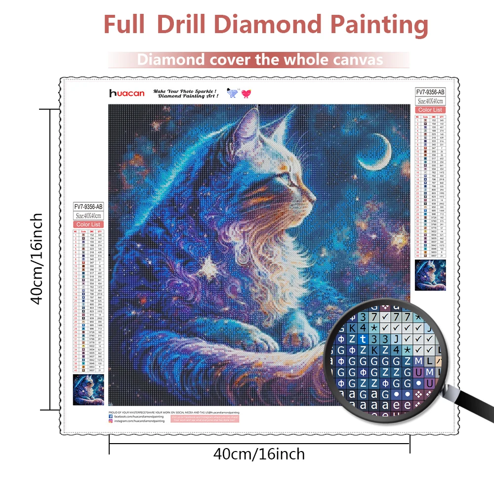 Kit De Peinture Diamant 5D En Forme De Chat Pour Adultes Et Débutants