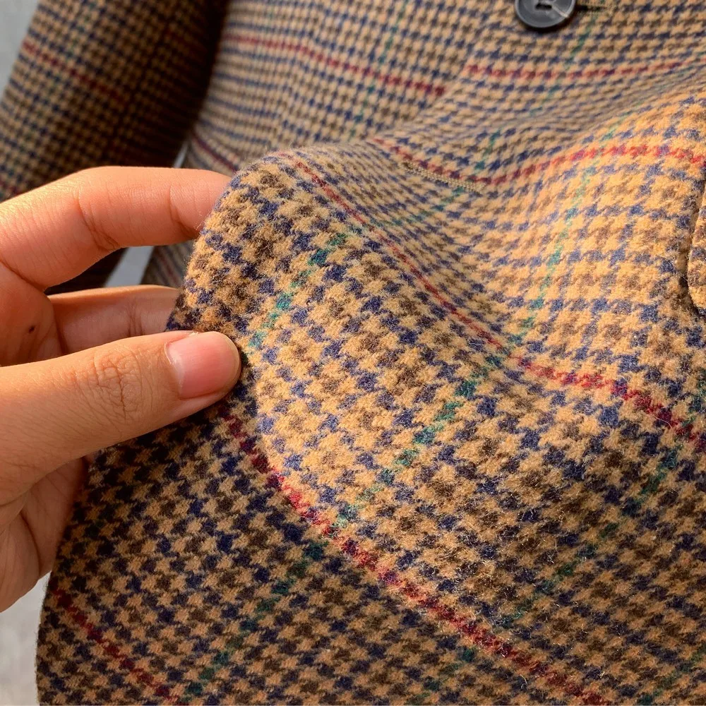 Herbst und Winter verdickte Wollanzugjacke für Herren, Anzugwolljacke im koreanischen Stil, große Business-Mode – Detail 8