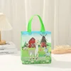 StoBag 4pcs Cartoon Non-woven Gift Tote Bags Kids Child Fabric Candy Package Waterproof Storage Reusable Pouch Birthday Party 5