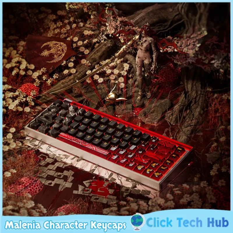 Malenia 캐릭터 키캡 열 승화 Pc 투명 체리 하이 게임 테마 사용자 정의 ..