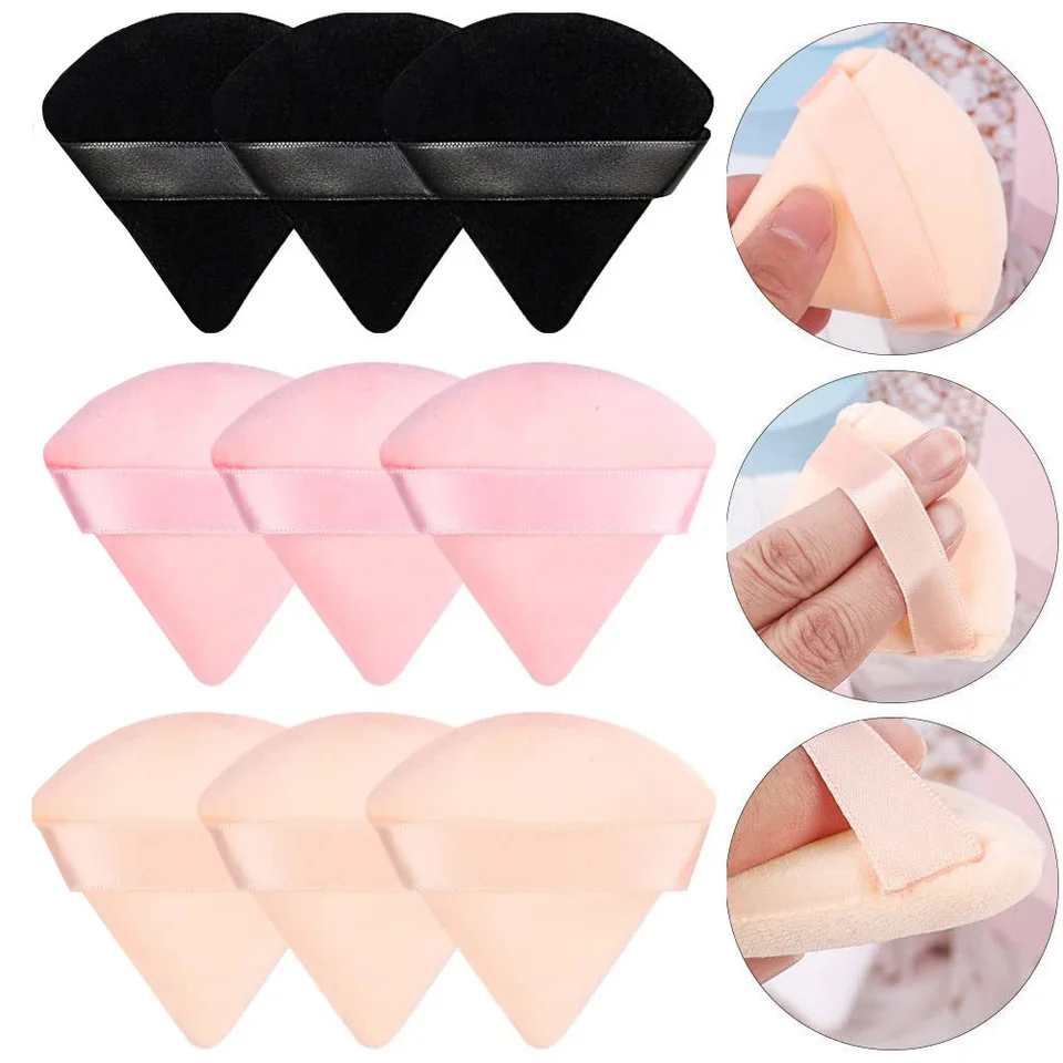 Powder Puff Face Makeup Sponge Cosmetics Soft Cotton Face Powder Puff Washable Velvet Makeup Puff Tools