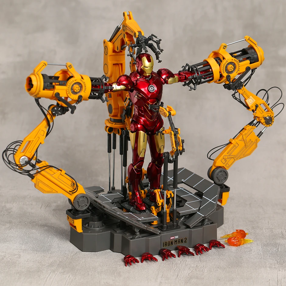 

ZD Marvel Iron Man MARK IV with Suit-up Gantry PVC Action Figure Model Doll Toy Colletible Figurals