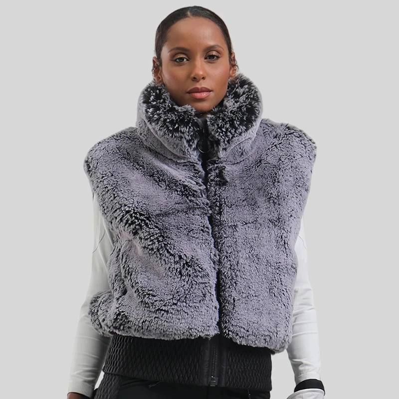 Windproof Plush Skiing Jacket Thick Warm Female Ski Waistcoat Winter New Snowboard Tops Snowfield Sport Vests Women Snow Clothes