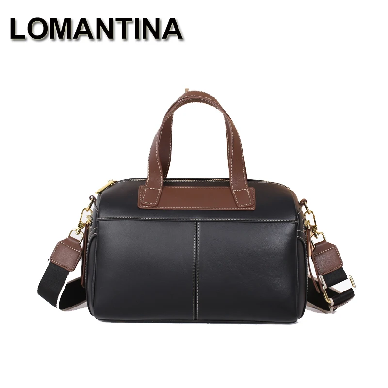 

LOMANTINA Top Quality Ladies Handbags 100% Leather texture Women Boston Bags 2024 New Luxury Brand Designer Pillow