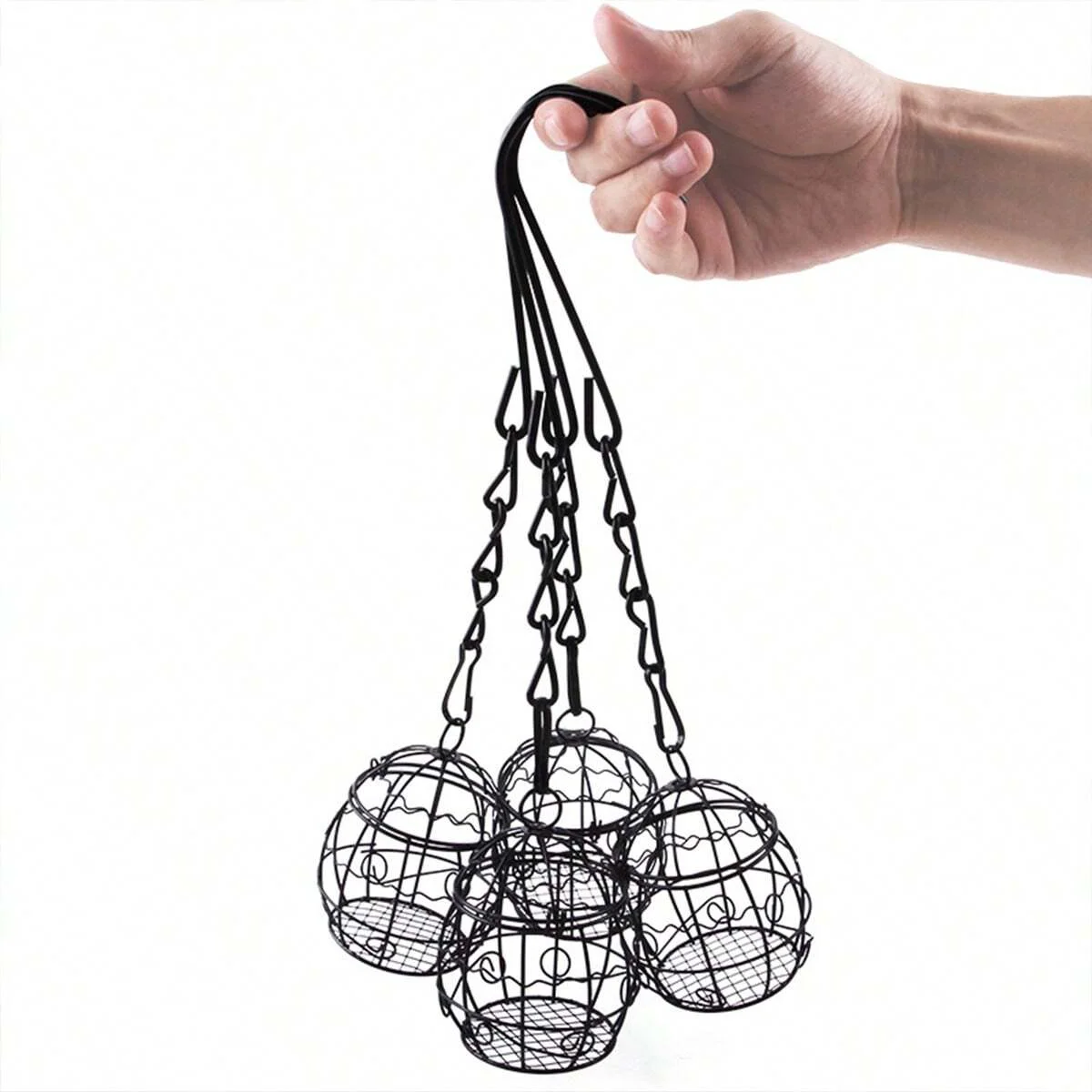Bird feeder 1pc Iron hanging birdcage feeders for outdoor gardens and courtyards accessories for bird feeding stations