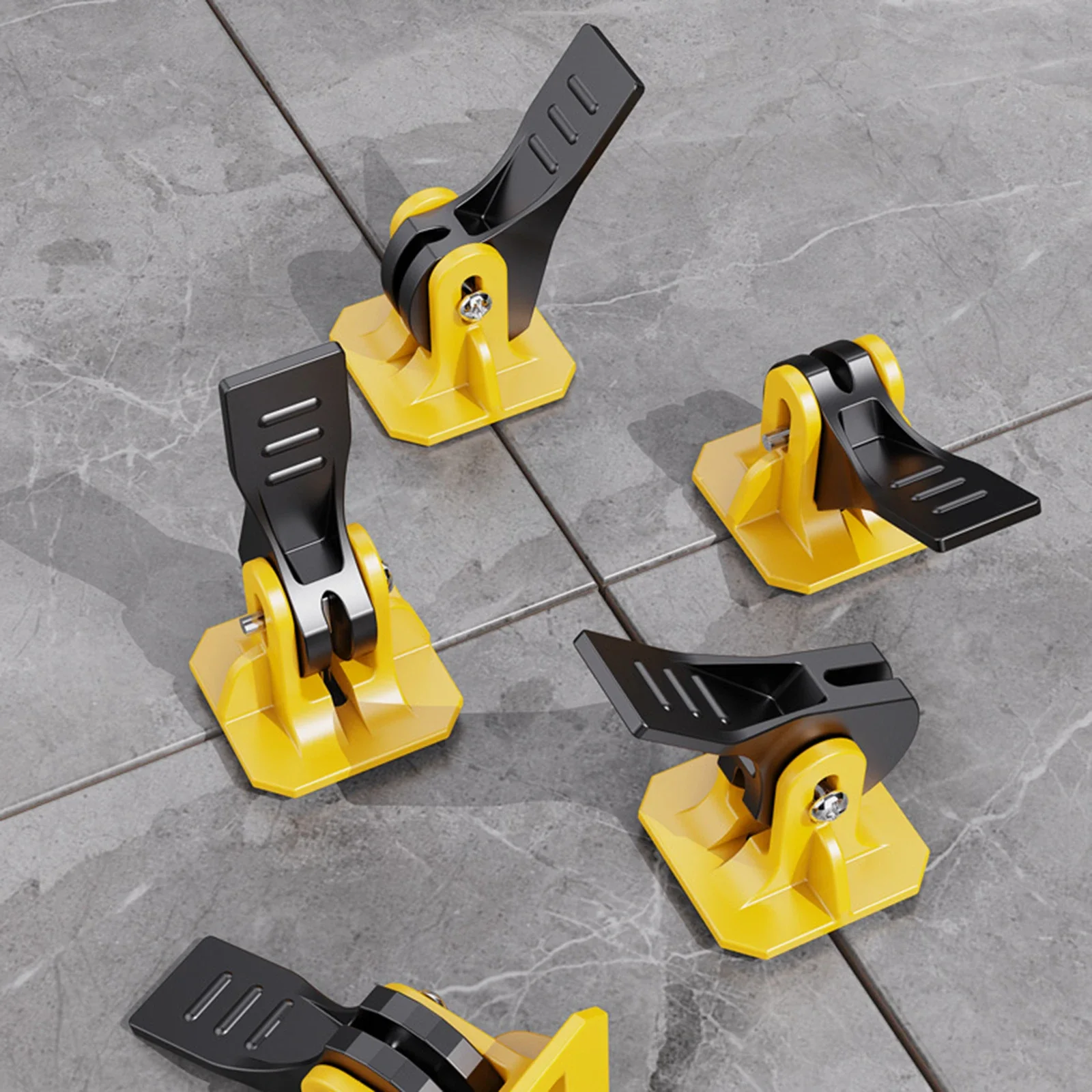 10pcs Floor Tile Leveling System Tile Leveler Ceramic Adjuster Artifacts Spacers Kit Laying Wall Construction Tools tile spacers tile leveling clips tile leveling tools