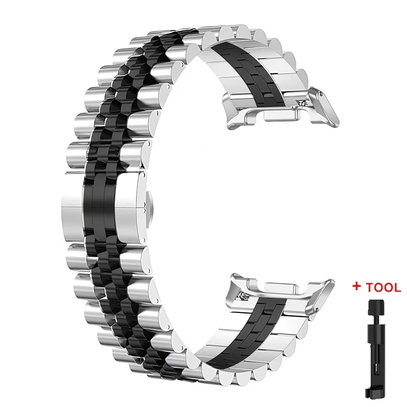 Elegant Stainless Steel Metal Watch Strap Bracelet