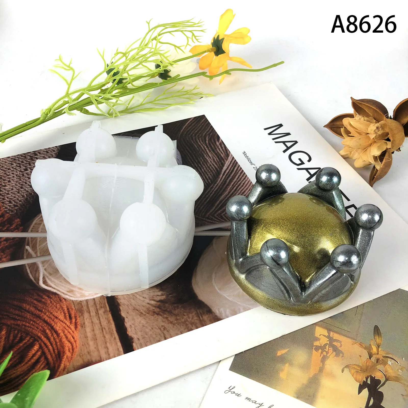 crown-candle-mould-silicone-diy-handmade-crystal-epoxy-plaster-art