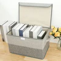 Foldable Fabric Storage Box Laundry Baskets Linen Home Cabinet Cosmetic Jewelry Toy Desktop  Organizers Closet Fabric 2