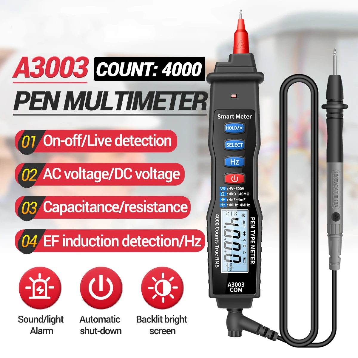 ˽  Ƽ    4000 īƮ, AC/DC   ĿнϽ Hz ׽ , A3003