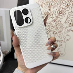 Cooling Heat Dissipation Breathable Shockproof Ultra Thin Mesh Phone Case for OnePlus 15 (White)