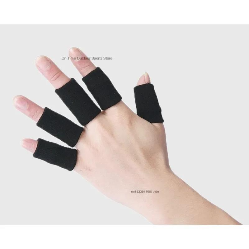10pcs 새로운 나일론 손가락 슬리브 지원 엄지 손목 보호대 기어 농구 테니스 스포츠에 대 한 통기성 탄성 손가락 테이프