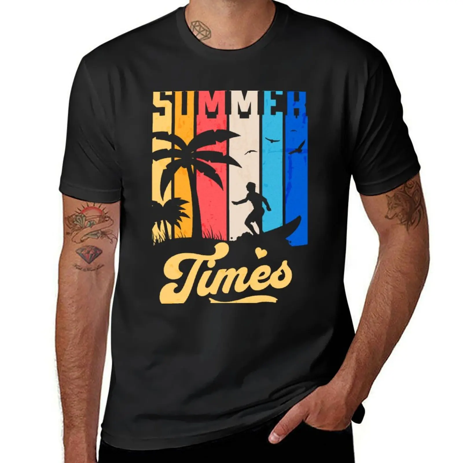 

Summer Times T-Shirt hippie clothes anime clothes graphics Short sleeve tee t shirts for men cotton