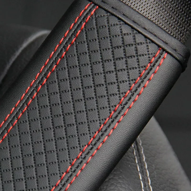 Coprispalle per cintura di sicurezza per auto in pelle PU traspirante resistente all'usura accessori per cinture di sicurezza antiscivolo prodotti per la decorazione d'interni - Image 5