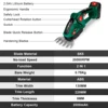 2 IN 1 Cordless Electric Hedge Trimmer Lawn Mower Household Shrub Weeding Pruning Mower Garden Tools for Makita 18V Battery 5
