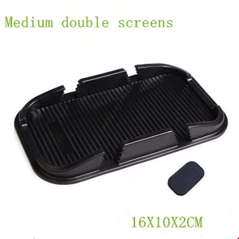 Double card type Silicone Anti-skid Mat Car Dashboard Pad Phone Holder For IPhone Samsung GPS Navigator