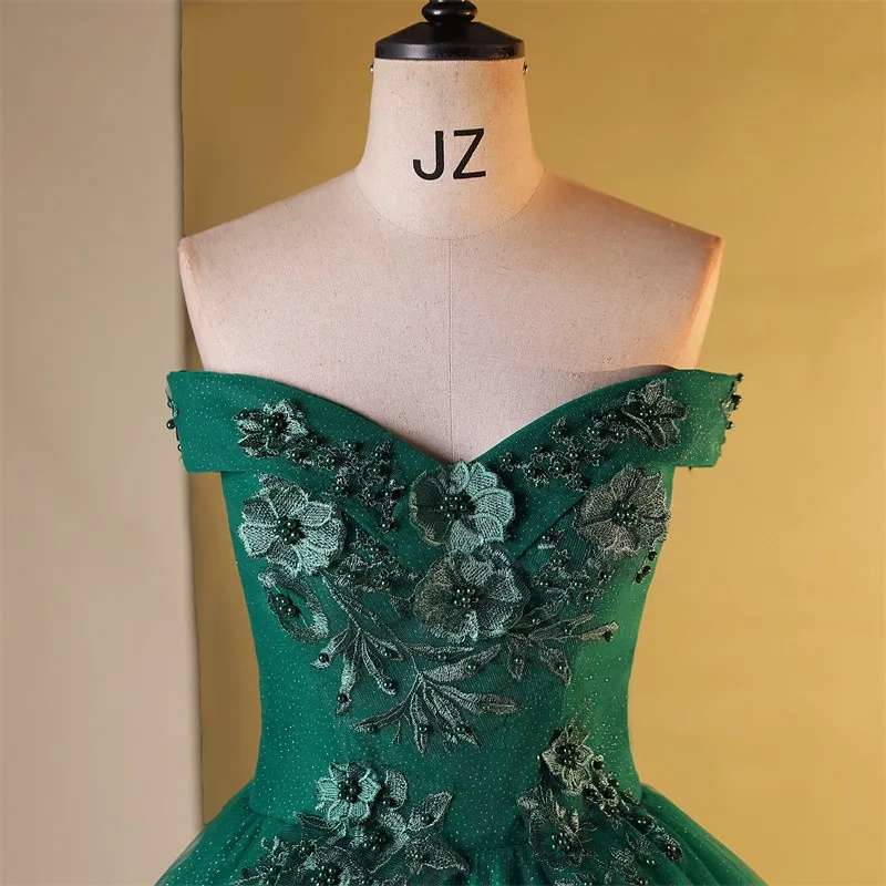 Sweet Flower 15 Quinceanera Dresses Party Dress With Train Real Photo Ball Gown Dresses For Quinceanera Cusotmized