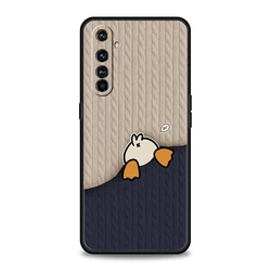 Custodia per telefono in TPU morbido con anatra cartone animato adorabile