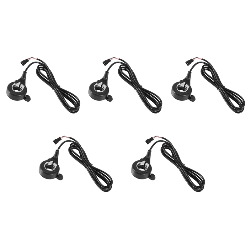 

5X Ebike Electric Bicycle Thumb Throttle, FT-21X Finger Throttle Accelerator, Speed Control, 12-72V Universal