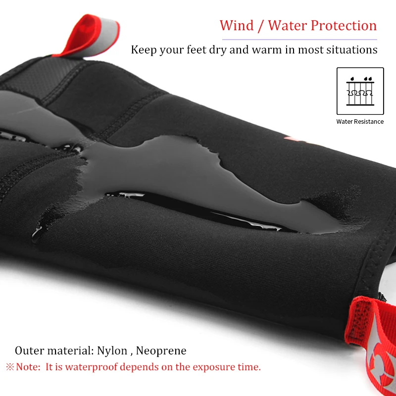 Cycling Shoe Covers MTB shoes Boot Covers Winter Warm Thermal Neoprene Overshoes Waterproof Cycling Shoe Covers below 0° temp 3