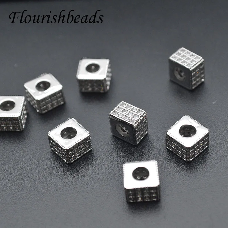 Sterling Silver Heart Bead with Horizontal Hole 7x7mm