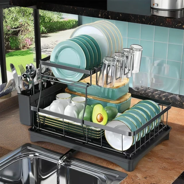 Large 2-Tier Dish Rack 3